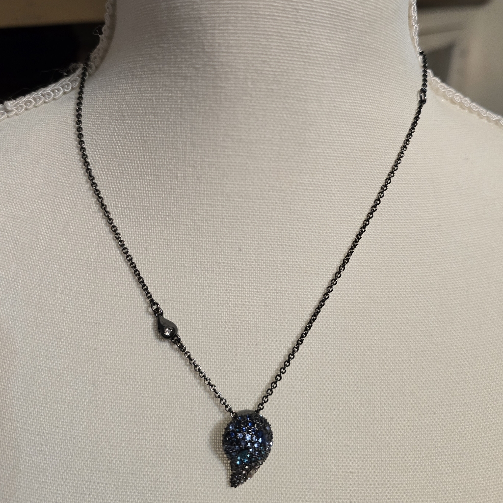 Alexis Bittar Ombre Blue Pendant Necklace